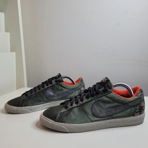 Nike Blazer Low Camo Sneakers Size Men's 8.5 RARE 2007 - Picture 1 of 10
